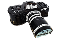 Tort Aparat fotograficzny 3D Nikon D70 czarny