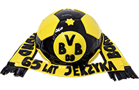 Tort piłka Borussia Dortmund 3D + szalik