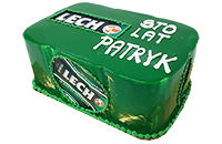 Tort sześciopak piwa Lech 3D