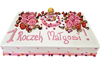 Tort prostokątny z figurką