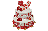 Tort dwupiętrowy angielski Love