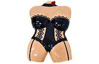 Tort czarny gorset 3D
