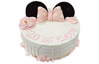 Tort Myszka Minnie z kokardką