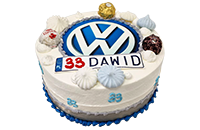 Tort Volkswagen plus tablica rejestracyjna