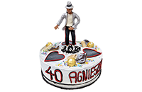 Tort z figurką Michael Jackson
