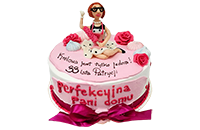 Tort z figurką Perfekcyjna pani domu